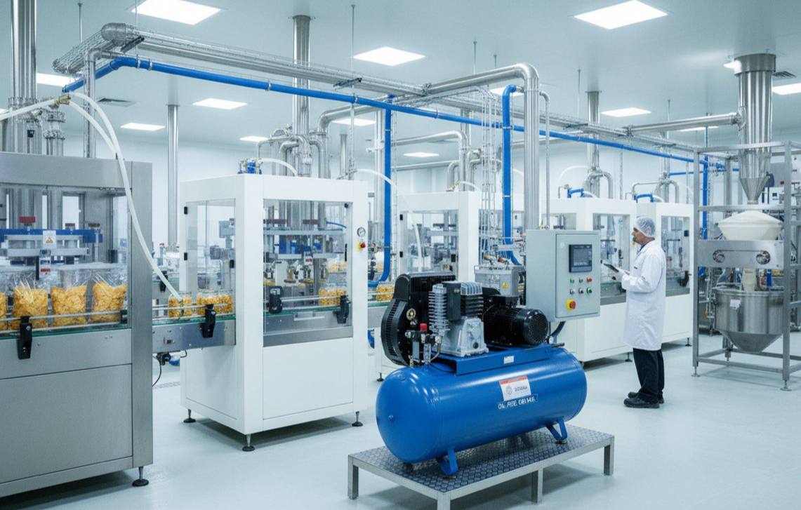کاربرد گسترده کمپرسورهای هوا در صنایع غذایی و آشامیدنی