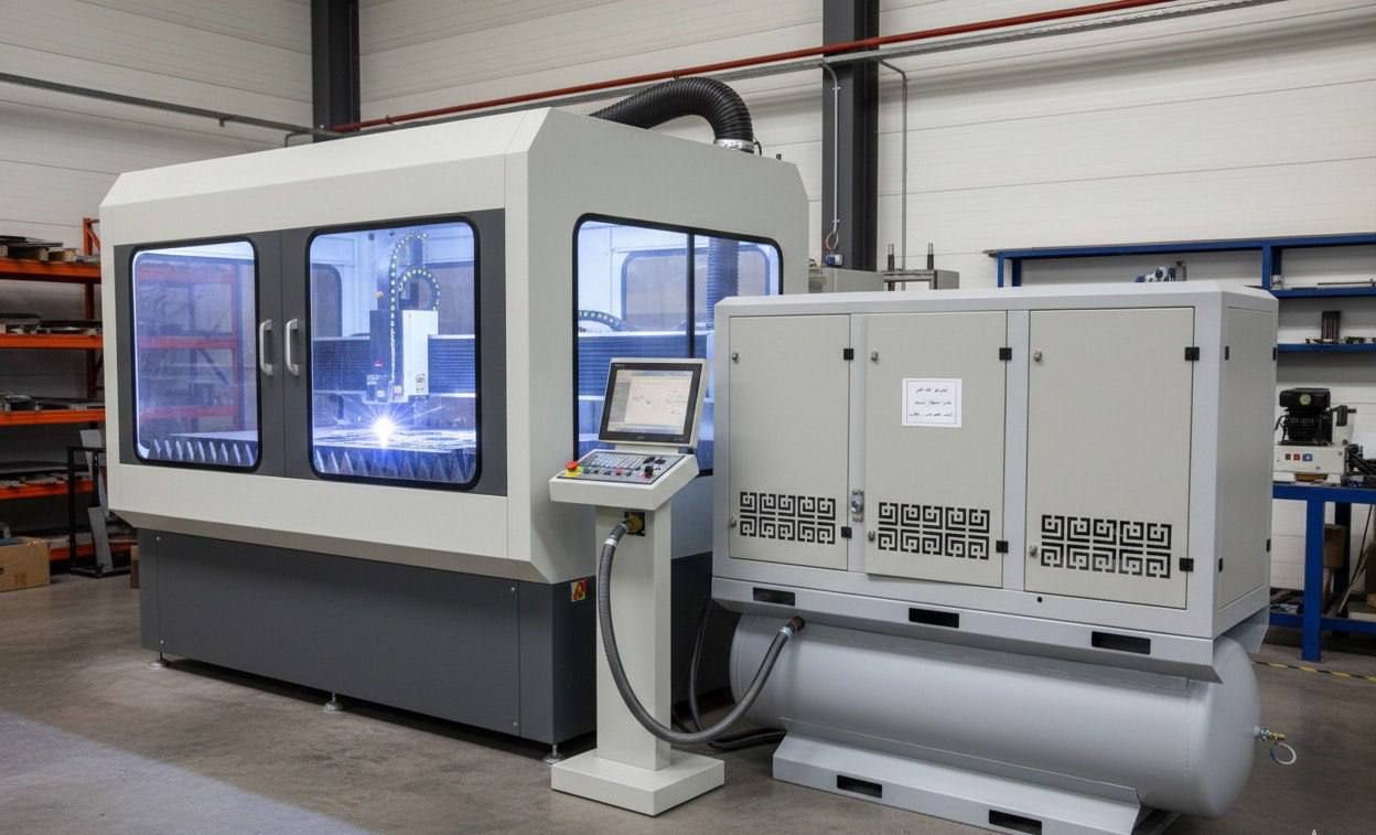 کاربرد کمپرسور هوا در برش لیزری