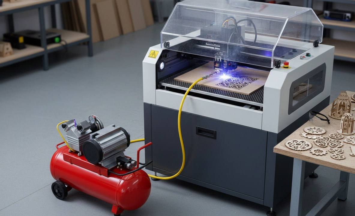 کاربرد کمپرسور هوا در برش لیزری