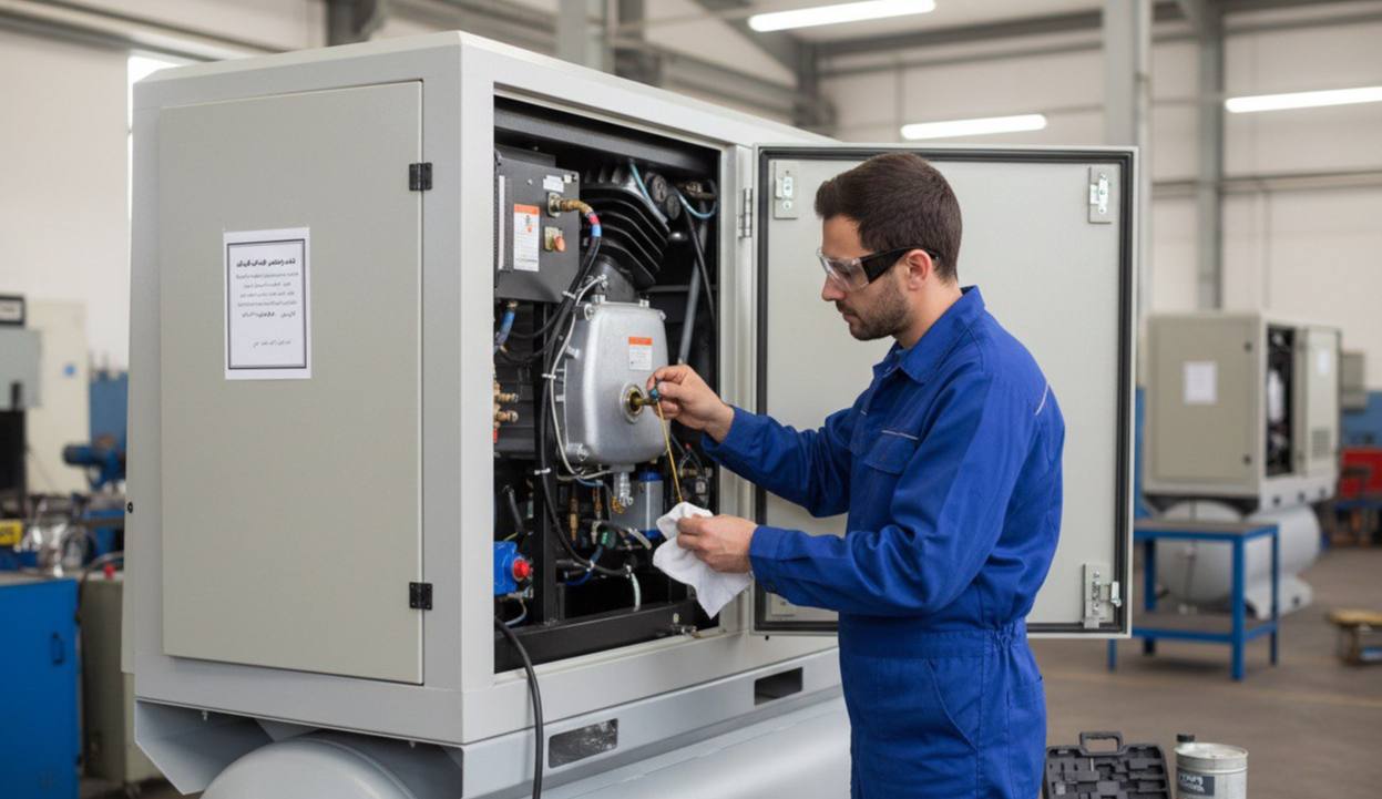 مراقبت از کمپرسور در شروع فصل زمستان یا سرما