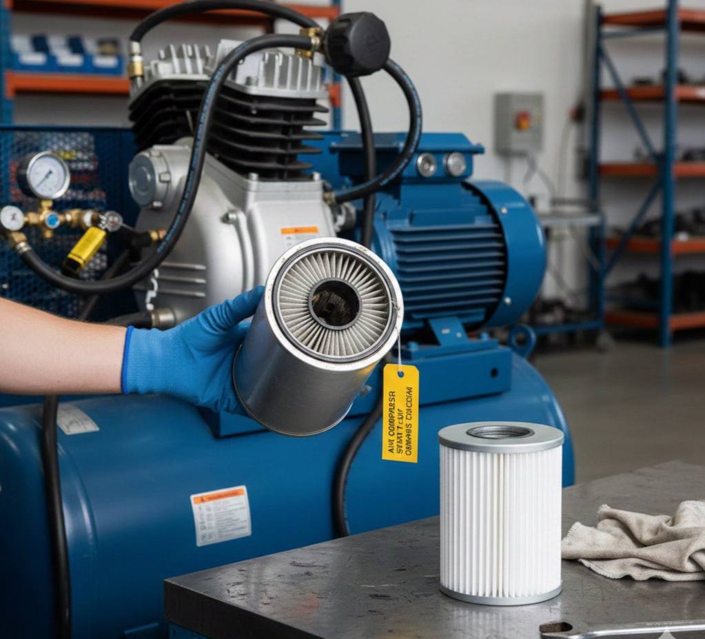 راه اندازی کمپرسور باد